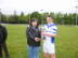 Captain Christóir Davey accepts Cup 